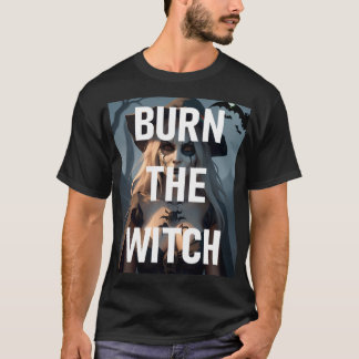 Camiseta Halloween Queimou A Bruxa