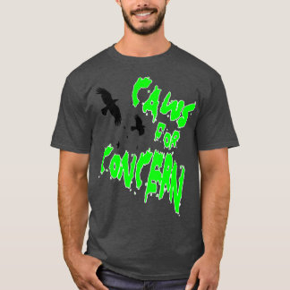 Camiseta Halloween Ravens Caws Para Preocupação Brincadeira
