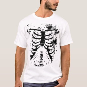 Camiseta Halloween Rib Cage