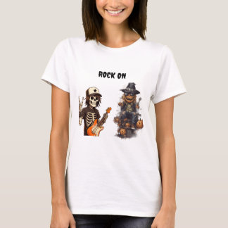 Camiseta Halloween rock on