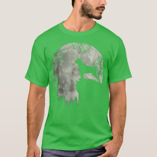Camiseta Halloween Rottweiler Tee Rottweiler Cão Moon Howl