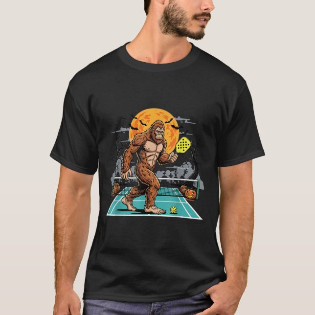 Camiseta Halloween Sasquatch Ckleball Bigfoot Soky Moon  (Frente)