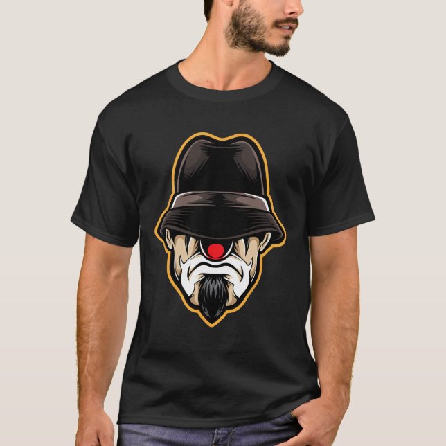 Camiseta Halloween Scary Clowy Cholo Gangster (Frente)
