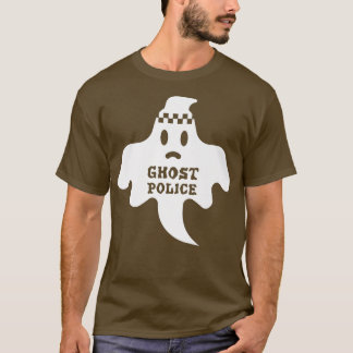 Camiseta Halloween Scary Ghost Police Spooky Boo Engraçado 