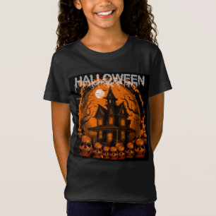 CAMISETA HALLOWEEN SCARY HAUNTED HOUTS SKULES