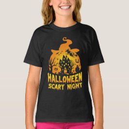 Camiseta Halloween Scary Night Hauning House Design