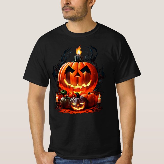 Camiseta Halloween Scary Pumpkin (Frente)