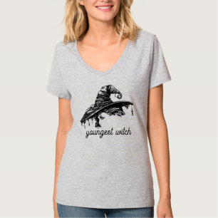 Camiseta Halloween Sibling Witling Short Sleeve Tee