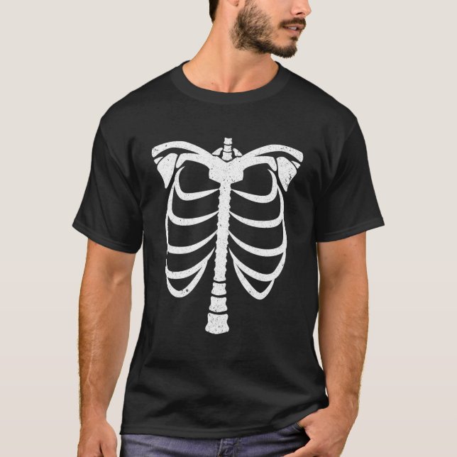 Camiseta Halloween Skeleton (Frente)