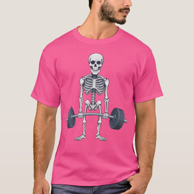 Camiseta Halloween Skeleton Deadelevation Engraçado Malhaçã (Frente)