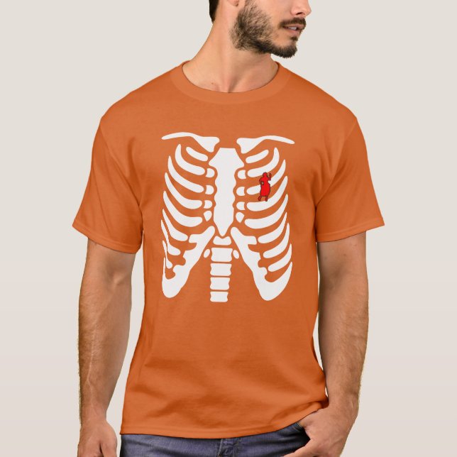 Camiseta Halloween Skeleton espanhol engraçado (Frente)