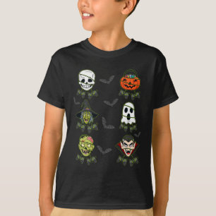 Camiseta Halloween Skeleton Gaming Bruxa Vampiro Zombie Boy