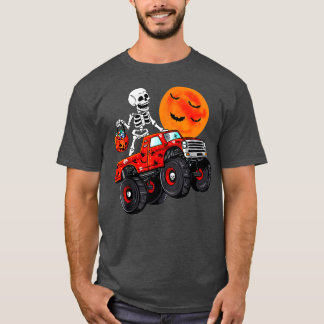 Camiseta Halloween Skeleton Monster Truck 1