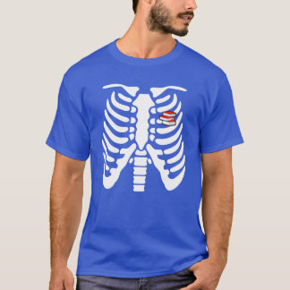 Camiseta Halloween Skeleton Reading amigo