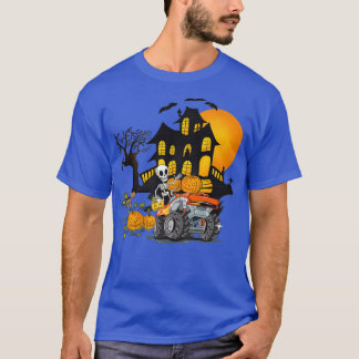Camiseta Halloween Skeleton Riding Monster Truck Pumpkin Bo