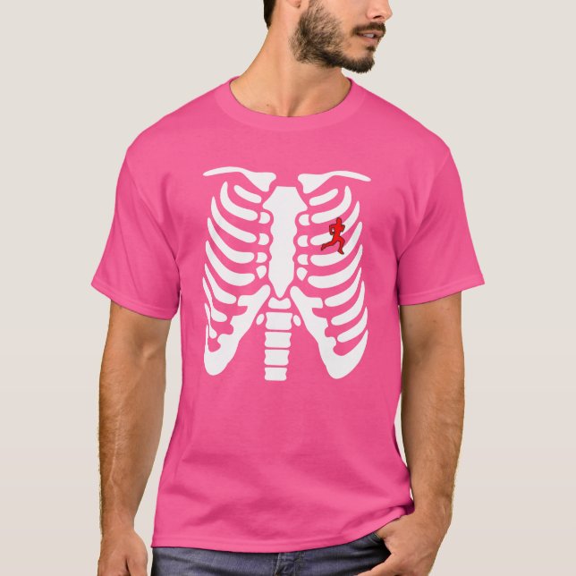 Camiseta Halloween Skeleton Running Family (Frente)