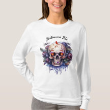 Halloween Skeleton Tee para Ela