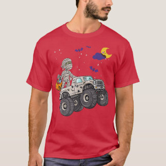 Camiseta Halloween Skeleton Zombie Andando Monster Truck Va