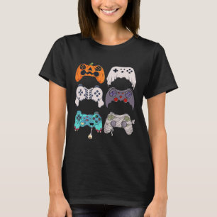 Camiseta Halloween Skeleton Zombie Controladoras de Jogos M