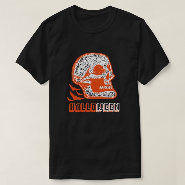 CAMISETA HALLOWEEN SKULL (Frente do Design)