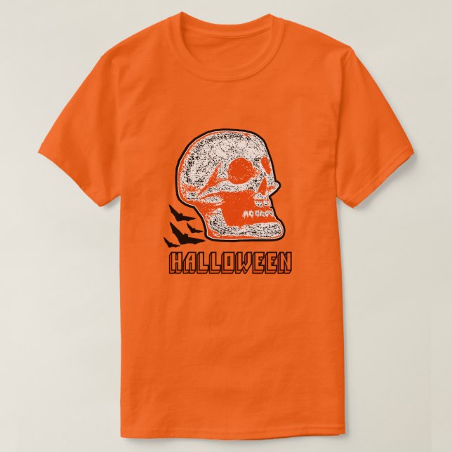 CAMISETA HALLOWEEN SKULL (Frente do Design)