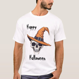 Camiseta Halloween Skull com isso
