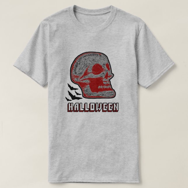 CAMISETA HALLOWEEN SKULL R (Frente do Design)