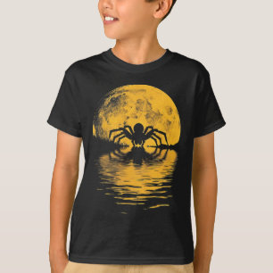 Camiseta Halloween Spider Full Moon Scary Spooky Figurume P