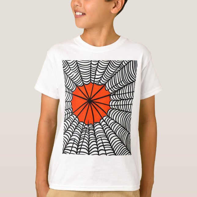 Camiseta Halloween Spider Web (Frente)