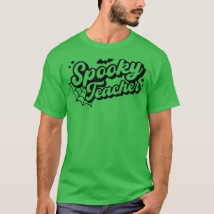 Camiseta Halloween Spooker Professor Trick ou Ensine Engraç