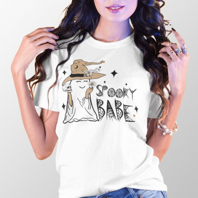 CAMISETA HALLOWEEN SPOOKY BABE VAMPIRE GHOST (Criador carregado)