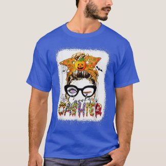 Camiseta Halloween Spooky Cashier Messy Bun Glass Spooky