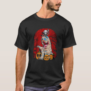 Camiseta Halloween Spooky Dinossaur Skeleton 1