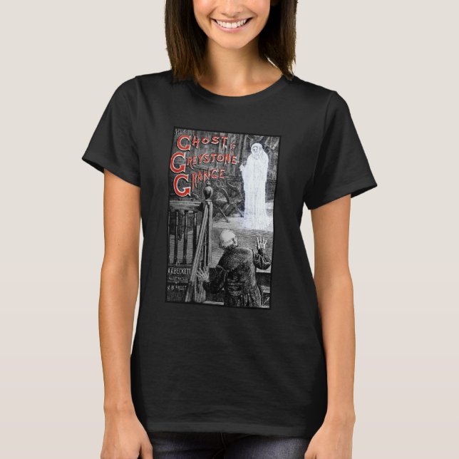 CAMISETA HALLOWEEN SPOOKY GHOST DA MANSÃO DA GREYSTONE (Frente)