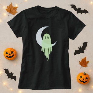 Camiseta Halloween Spooky Ghost Driblando Lua