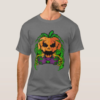 Camiseta Halloween Spooky Pumpkin Video Games Gamer Jack O 