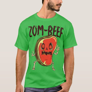 Camiseta Halloween Steak Meat Lover Beef Monster Zombie