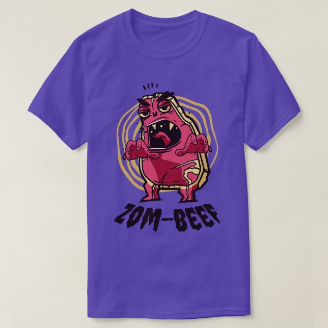 Camiseta Halloween Steak Meat Lover Beef Monster Zombie (Frente do Design)