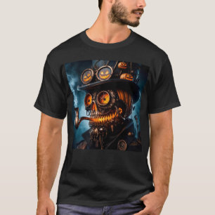 Camiseta Halloween Steampunk Gothic Jack-O-Lantern