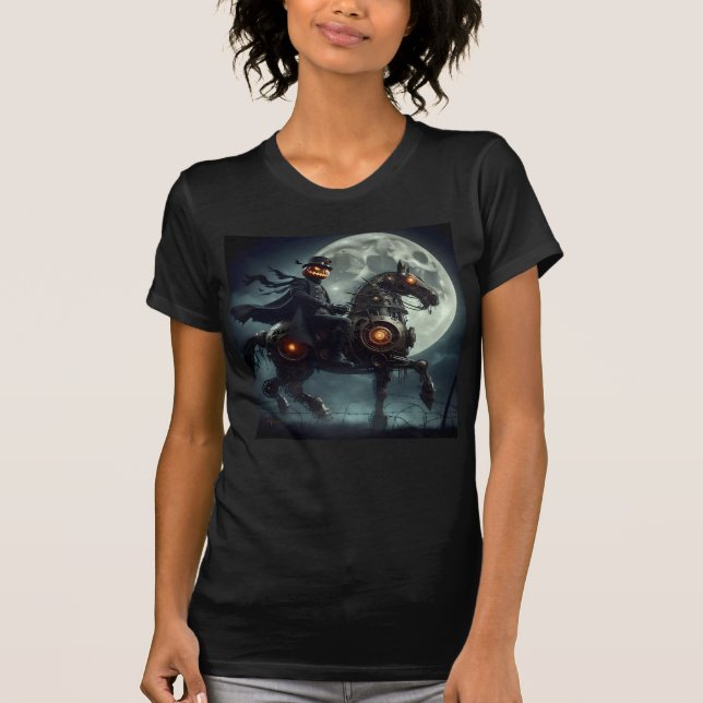 Camiseta Halloween Steampunk Headless Horseman (Frente)