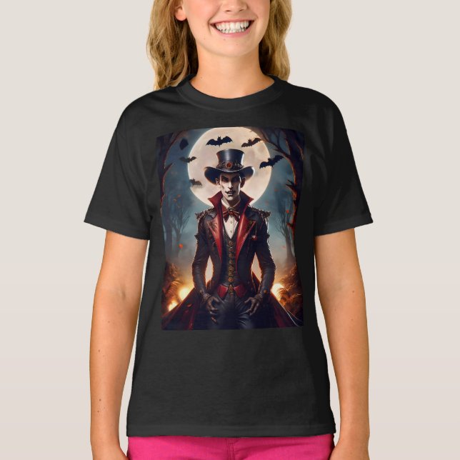 Camiseta Halloween Steampunk Vampire Zombie (Frente)