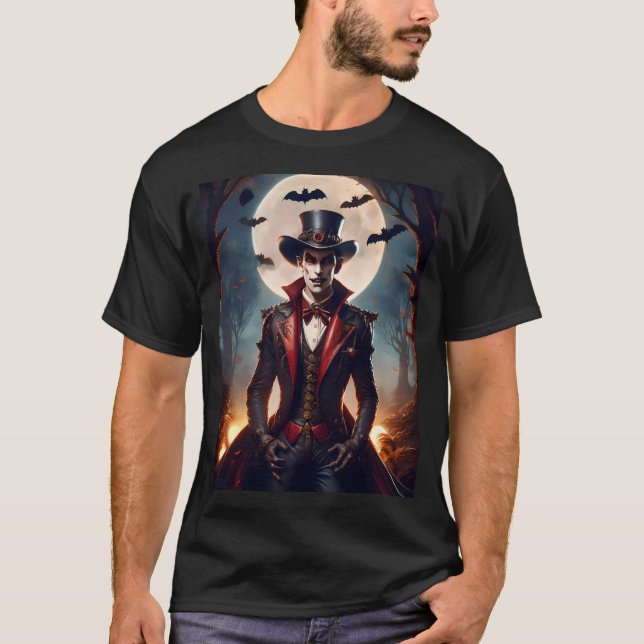 Camiseta Halloween Steampunk Vampire Zombie (Frente)