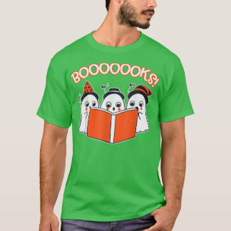 Camiseta Halloween T Kids Toddler Ghost Leading Book Bookwo