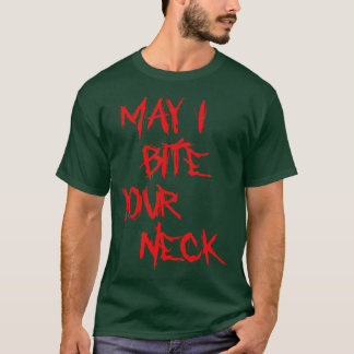 Camiseta Halloween Ten May I Bite Your Neck