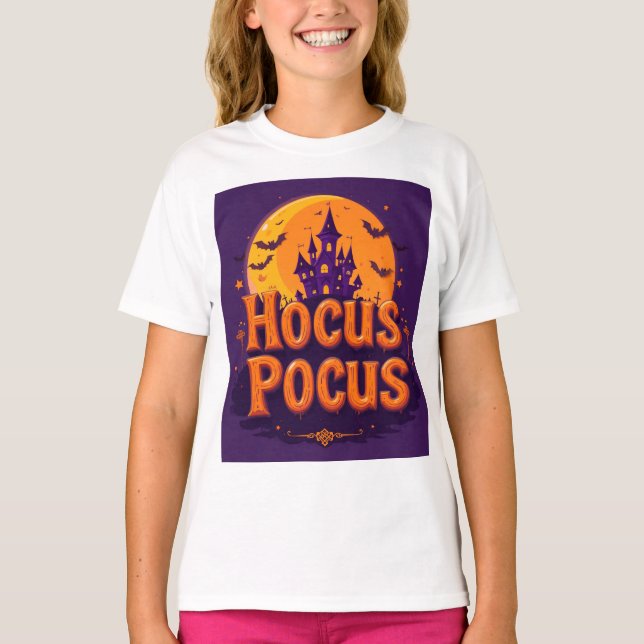 Camiseta Halloween-Themed Trabalho de arte (Frente)