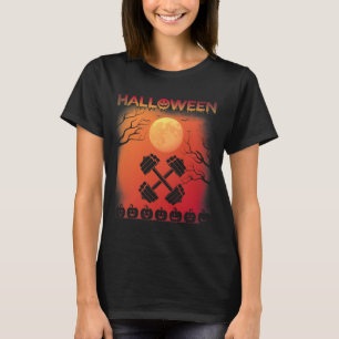Camiseta Halloween Themed Vintage Style Gym Holeen