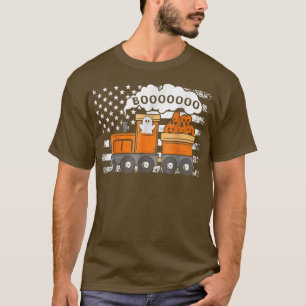 Camiseta Halloween Train Boo Engraçado Fantasma Fantasma Pu