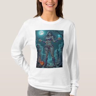 Camiseta Halloween Treat ou Zombie Namorada w Cérebros