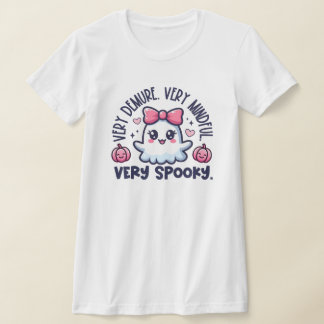 Camiseta Halloween Trendy Ghost Mindful Demure Spooky