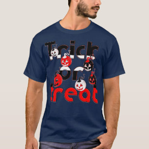 Camiseta Halloween Trick ou Treat Candy Spooky Boo